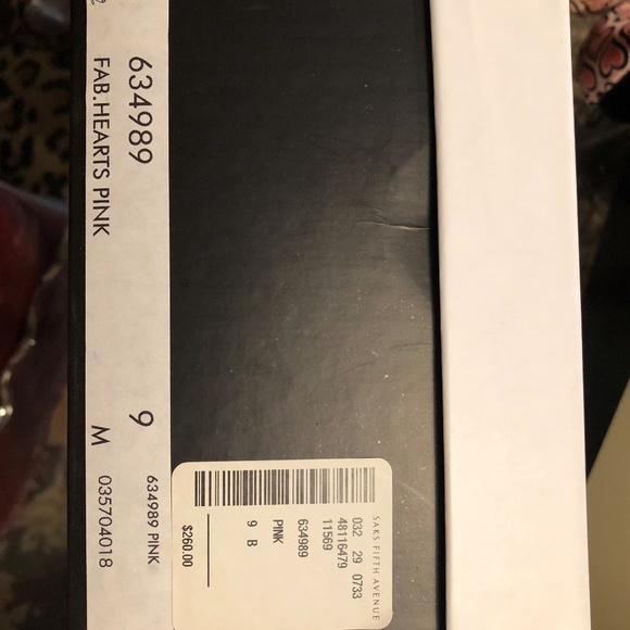 NIB MARC JACOBS FAB HEARTS PINK 9 - Picture 6 of 13